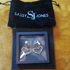 Sassy Jones Gold Glamorous Earrings